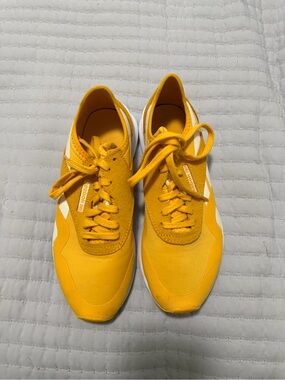 Reebok Bright Yellow Lace-Up Sneakers